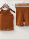 Girls' Solid Color Pajamas Homewear Set