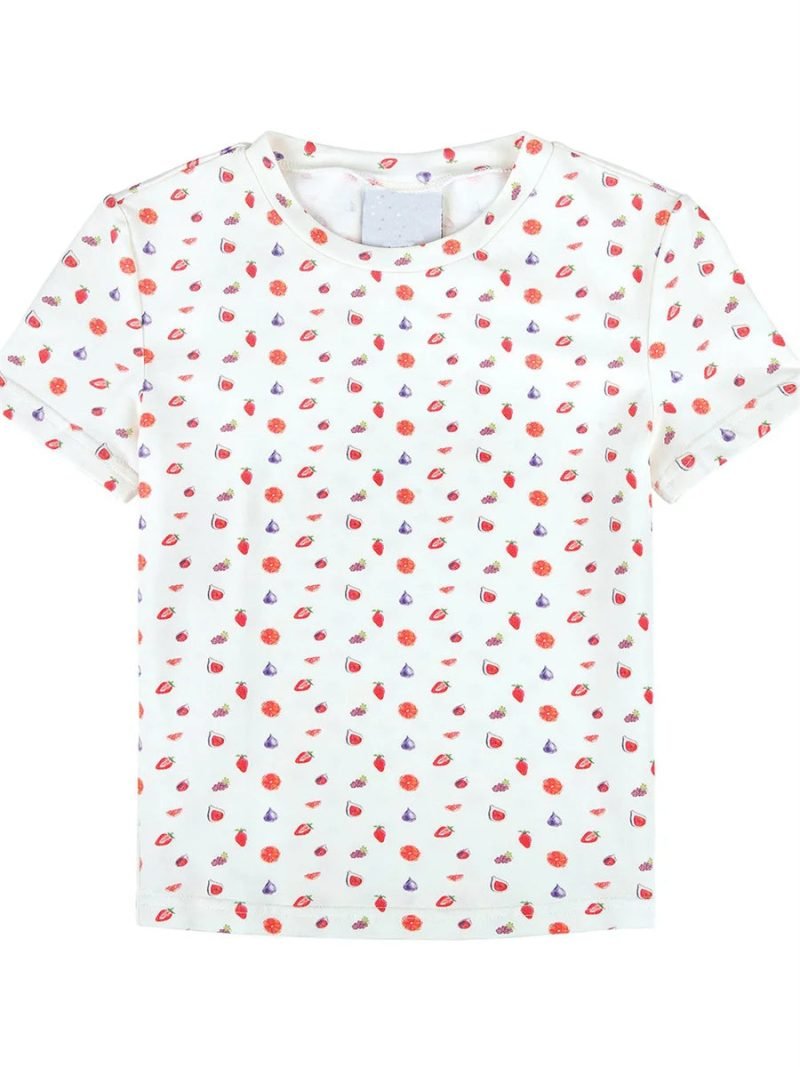Women Y2K Cute Pajamas Shorts Set 2 Piece Fruit Print Short Sleeve Top and Shorts Bodycon Outfits Suit Lounge Cozy Sleepwear - Image 5